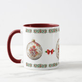Mug Élégant Noël botanique décoratif (Gauche)