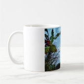 Mug Élégant Noël Holly, ciel bleu (Gauche)