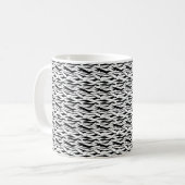 Mug Élégant noir et blanc (Devant gauche)