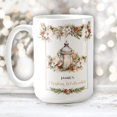 Mug Élégant Nom Classique Chaud cacao Noël Grand