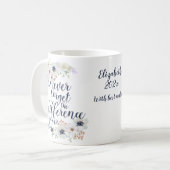 Mug Élégant N'Oubliez Jamais La Différence Florale (Devant gauche)