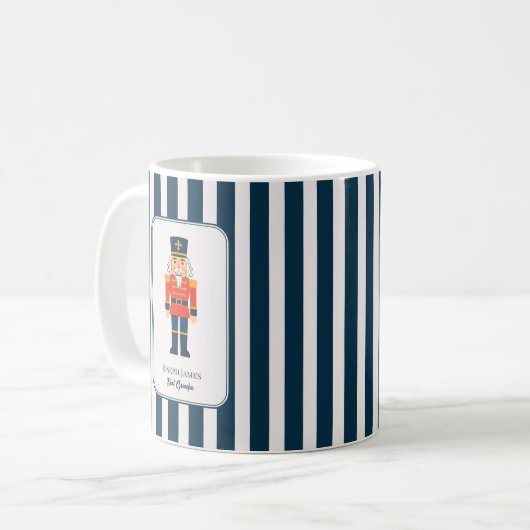 Mug Elegant Nutcracker on The Blue Stripes (Devant gauche)