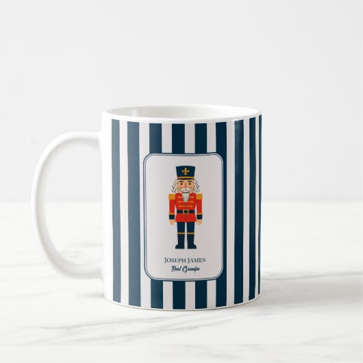 Mug Elegant Nutcracker on The Blue Stripes (Gauche)
