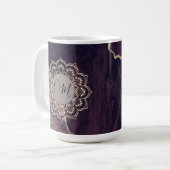 Mug Élégant OM Mandala sur marbre Agate (Devant gauche)