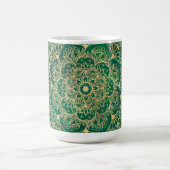 Mug Elégant or Floral Mandala Green Design (Centre)