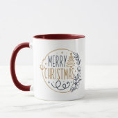 Mug Elégant or Joyeux Noël Typographie moderne (Gauche)