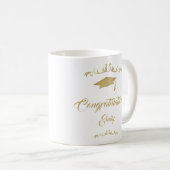 Mug Elégant Ornament Or Félicitations Graduation (Devant droit)