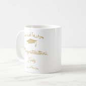 Mug Elégant Ornament Or Félicitations Graduation (Devant gauche)