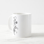 Mug Elegant Ornamental Floral Flower Art (Devant gauche)