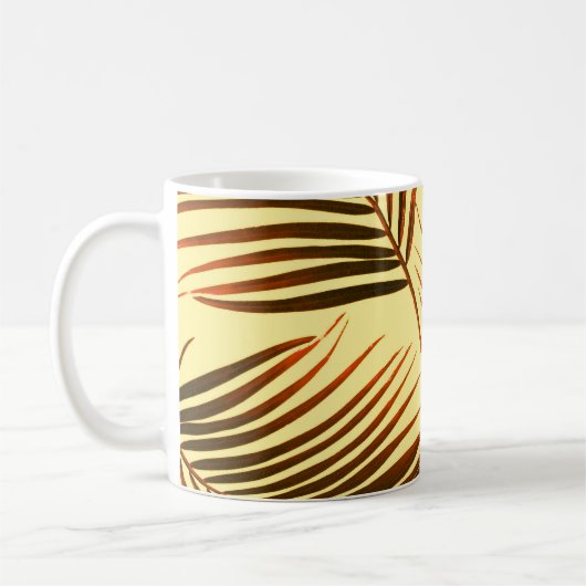 Mug Elégant Palm Répéter conception Motif (Gauche)