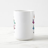 Mug Élégant Papillons colorés Motif personnalisé (Centre)