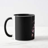 Mug Élégant Papillons rose Bilingue (Gauche)