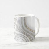 Mug Élégant parties scintillant en or liquide motif en (Devant droit)