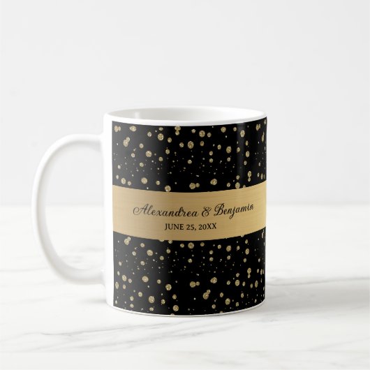 Mug Elégant Parties scintillant or Sparkle Mariage Per (Gauche)
