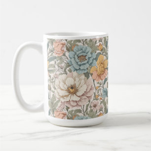 Mug Elégant Pastel Colors Vintage Floral