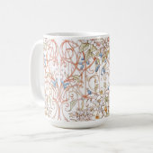 Mug Élégant Pastel Vintage Floral (Devant gauche)