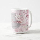 Mug Elégant Peony Flowers Grand-parent Nous vous chois (Devant droit)