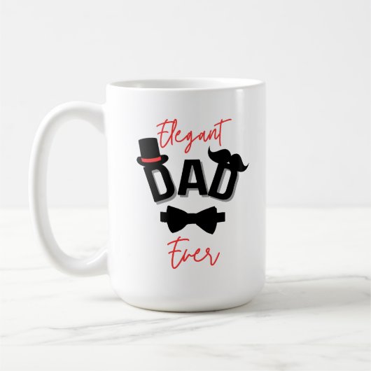 Mug Élégant père jamais Fête des pères (Gauche)