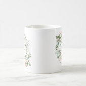 Mug Elegant Personalized Floral Monogram Name Gift (Centre)