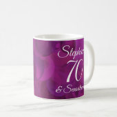 Mug Elegant Pink 70 et Anniversaire sensationnel (Devant droit)