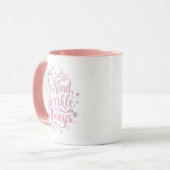Mug Elegant Pink and Purple Sparkle Script (Devant gauche)