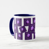Mug Elegant Pink and Purple Spring Blossom Floral (Devant gauche)