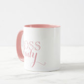 Mug Élégant Pink Boss Lady Cadeau Entreprise (Devant gauche)