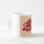 Mug Elegant Pink Rose Floral Bouquet (Devant gauche)
