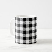 Mug Élégant plat de buffle blanc et noir (Devant gauche)