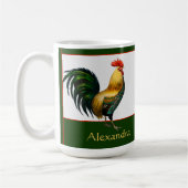 Mug Élégant poulet coloré personnalisé (Gauche)