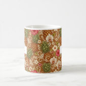 Mug Élégant réactif Tropical Floral Ananas Custom (Centre)