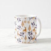 Mug Élégant renne, flocon de neige et Motif de Noël (Devant droit)