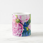 Mug Elégant rose blanc classique aquarelle floral (Centre)