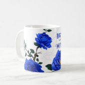 Mug Élégant Rose bleu (Devant gauche)
