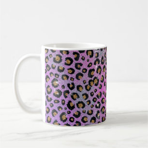 Mug Elégant rose Bleu Parties scintillant or noir Emp