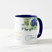 Mug Élégant Rose de l'équipe de Mariages de la marine (Devant droit)