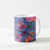 Mug Élégant Rose de violet floral Motif (Devant droit)
