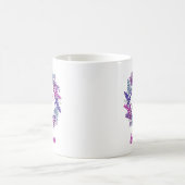 Mug Elégant rose et pourpre 95e anniversaire (Centre)