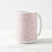 Mug Élégant Rose Parties scintillant d'or Leopard Moti (Devant droit)