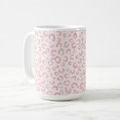 Mug Élégant Rose Parties scintillant d'or Leopard Moti (Devant gauche)