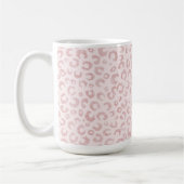 Mug Élégant Rose Parties scintillant d'or Leopard Moti (Gauche)