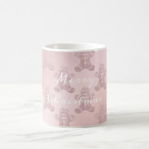Mug Élégant Rose Parties scintillant en or Motif de