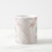 Mug Elégant rose rose Peony Marbre floral (Centre)