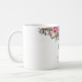 Mug Elégant Rose Rose Rose Rose Floral 90e anniversair (Gauche)