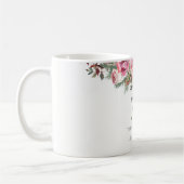 Mug Élégant Rose Rose Rose rose rose Floral 70e annive (Gauche)