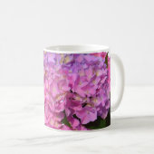 Mug Élégant rose violet bleu floral (Devant droit)