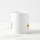Mug Elégant Rustic Fall Floral Mère de la Mariée Cof (Centre)