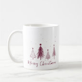 Mug Élégant sapin de Noël Joyeux Noël (Gauche)