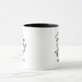 Mug Élégant Script Futur Personnalisé Mme. (Centre)