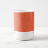 Mug Élégant Script Laisser Il Neige Vacances (Centre)